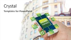  Presentation with intelligence - Slides featuring admin intelligence - using smart home app background and a white colored foreground