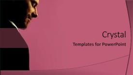  Presentation with silhouette of man worship - Beautiful slide deck featuring admin services - handsome man silhouette backdrop and a  colored foreground