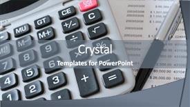  Presentation with accounting - Presentation design having administration money - accounting background and a gray colored foreground