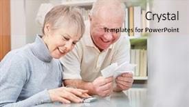  Presentation with stock bank accounting and book - Amazing PPT theme having administration money - senior with cash book backdrop and a lemonade colored foreground