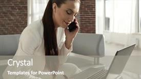  Presentation with administrative assistant - Slide deck with administrative assistant - business woman working with financial background and a gray colored foreground