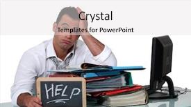  Presentation with administrative assistant - Presentation theme with administrative assistant - overworked white collar working crying background and a light gray colored foreground