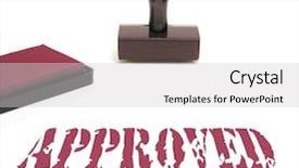  Presentation with stamp - Slides consisting of administrative assistant - photo of a stamp background and a light gray colored foreground