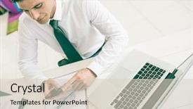  Presentation with car accident cell phone - Slide set featuring administrative professional day - smiling salesman having a phone background and a lemonade colored foreground