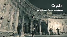  Presentation with london - Beautiful slide deck featuring square in london at night backdrop and a dark gray colored foreground