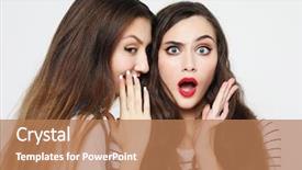  Presentation with emotion - Slide deck enhanced with admire - lifestyle emotion and people concept background and a coral colored foreground