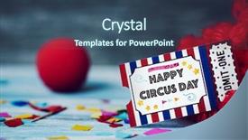  Presentation with curly hair - Cool new theme with day in a simulated admission backdrop and a ocean colored foreground