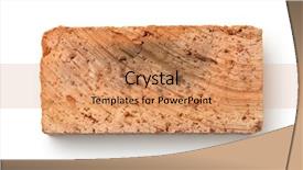  Presentation with white brick - Presentation theme with adobe - top view of rough red background and a coral colored foreground