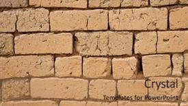  Presentation with brick - Audience pleasing theme consisting of adobe brick wall backdrop and a coral colored foreground