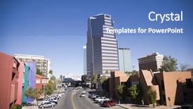  Presentation with tucson - Amazing presentation theme having adobe colors - downtown tucson arizona a mix backdrop and a teal colored foreground