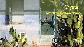  Presentation with southwest - Audience pleasing theme consisting of adobe colors - southwest tuscon az traditional home backdrop and a tawny brown colored foreground