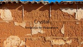  Presentation with spain - PPT theme with adobe mud walls in castile background and a red colored foreground