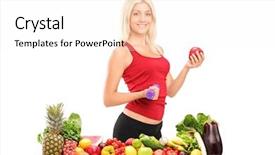  Presentation with red white blue confetti - Beautiful presentation featuring adolescent differences - attractive female athlete holding backdrop and a  colored foreground