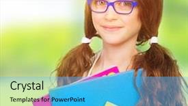  Presentation with adolescent - Presentation theme enhanced with adolescent differences - closeup portrait of cute happy background and a  colored foreground