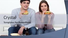  Presentation with eating - Audience pleasing slide deck consisting of loving memory - collecting memories concept with photos backdrop and a soft green colored foreground