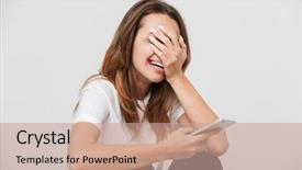  Presentation with wounds - PPT layouts enhanced with adolescent trauma - depressed desperate woman with wounds background and a coral colored foreground