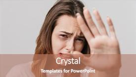  Presentation with trauma - Audience pleasing PPT theme consisting of adolescent trauma - image of a scared disabled backdrop and a coral colored foreground