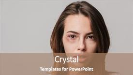  Presentation with trauma - Slide deck having adolescent trauma - portrait of a disabled young background and a  colored foreground