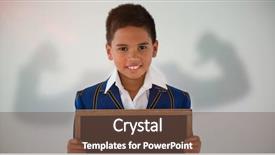  Presentation with flexing - Colorful slide set enhanced with  backdrop and a  colored foreground