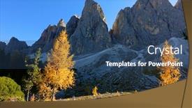  Presentation with trail - PPT layouts enhanced with adolf-munkel-trail-in-odle background and a ocean colored foreground