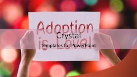  Presentation with adoption - Amazing presentation having adoption is love card backdrop and a soft green colored foreground