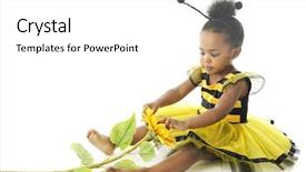  Presentation with old - PPT theme consisting of adorable 2 year old bumble background and a white colored foreground