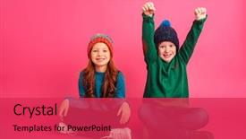  Presentation with happy birthday card brother - Presentation theme having adorable adoloscence - happy ginger brother in green background and a red colored foreground