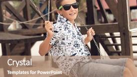  Presentation with adolescent - Beautiful PPT layouts featuring adorable adoloscence - portrait of happy smiling adolescent backdrop and a coral colored foreground