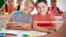  Presentation with military security camera - Amazing presentation theme having adorable adoloscence - two cheerful schoolboys looking backdrop and a  colored foreground