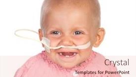  Presentation with disease - Beautiful slide deck featuring adorable-baby-beating-the-disease backdrop and a lemonade colored foreground