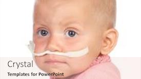  Presentation with disease - PPT theme with adorable-baby-beating-the-disease background and a lemonade colored foreground