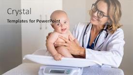  Presentation with child specialist - Audience pleasing slides consisting of adorable-baby-boy-sitting backdrop and a lemonade colored foreground