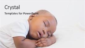  Presentation with christmas baby jesus sleeping - Colorful PPT theme enhanced with adorable baby boy sleeping peacefully backdrop and a white colored foreground