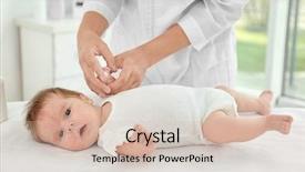  Presentation with allergy - Beautiful slides featuring adorable baby with skin allergy backdrop and a lemonade colored foreground