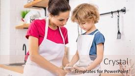  Presentation with recipe - Cool new slide deck with adorable-blond-boy-in-apron backdrop and a lemonade colored foreground