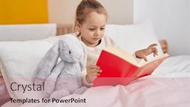  Presentation with girl reading - 