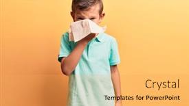  Presentation with yellow paper - Amazing slide set having adorable-blonde-kid-illness-using backdrop and a yellow colored foreground