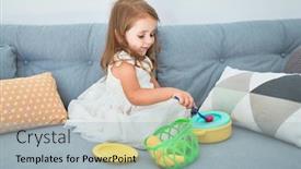  Presentation with cutlery food - Cool new presentation with adorable-blonde-toddler-siting backdrop and a light blue colored foreground