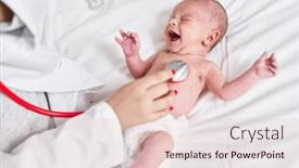  Presentation with crying heart - PPT layouts featuring adorable-caucasian-baby-having-heart background and a lemonade colored foreground