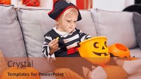  Presentation with pirate - Presentation with adorable-caucasian-boy-wearing-pirate background and a red colored foreground