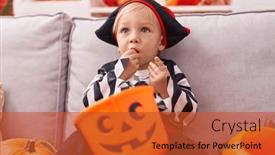  Presentation with pirate - Theme featuring adorable-caucasian-boy-wearing-pirate background and a red colored foreground