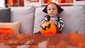  Presentation with pirate - PPT theme consisting of adorable-caucasian-boy-wearing-pirate background and a red colored foreground