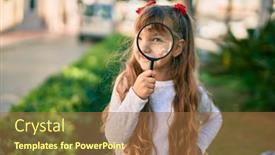  Presentation with save girl child - Slide set featuring adorable-caucasian-child-girl-smiling background and a coral colored foreground