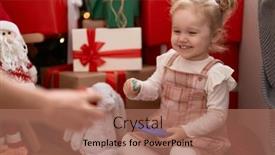  Presentation with girl christmas - 