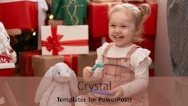  Presentation with christmas girl - 