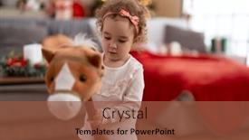  Presentation with christmas girl - 