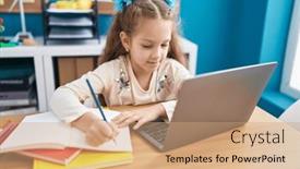  Presentation with student writing - 