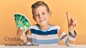  Presentation with israel - Colorful presentation design enhanced with adorable-caucasian-kid-holding-israel backdrop and a coral colored foreground