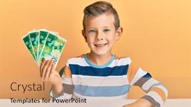  Presentation with standing sitting - Theme consisting of adorable-caucasian-kid-holding-israel background and a coral colored foreground