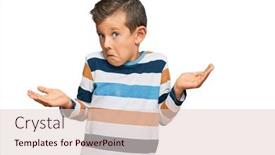  Presentation with woman hands raised to sky - Beautiful PPT theme featuring adorable-caucasian-kid-wearing-casual backdrop and a lemonade colored foreground